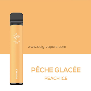 Elf Bar 1500 puff/0mg Peach Ice/ Pêche Glacée